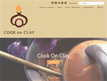 Tablet Screenshot of cookonclay.com